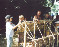Reconstitution d'une maison néolithique